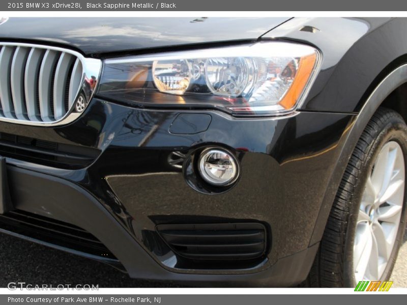 Black Sapphire Metallic / Black 2015 BMW X3 xDrive28i