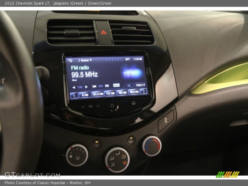 Jalapeno (Green) / Green/Green 2013 Chevrolet Spark LT