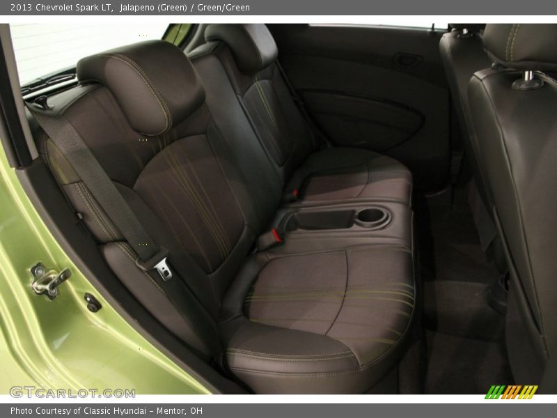 Jalapeno (Green) / Green/Green 2013 Chevrolet Spark LT