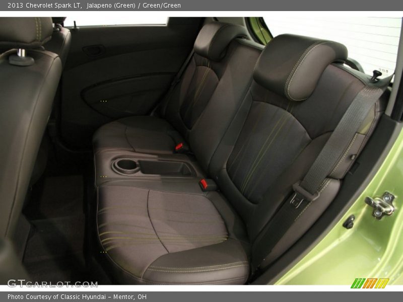 Jalapeno (Green) / Green/Green 2013 Chevrolet Spark LT