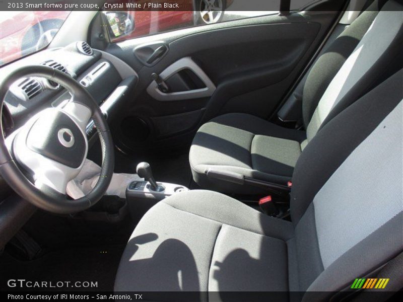 Crystal White / Plain Black 2013 Smart fortwo pure coupe