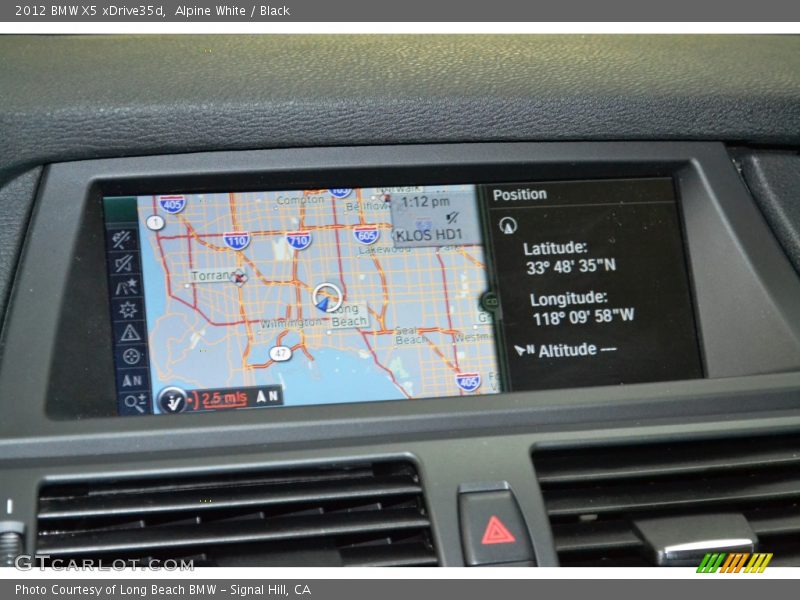 Alpine White / Black 2012 BMW X5 xDrive35d