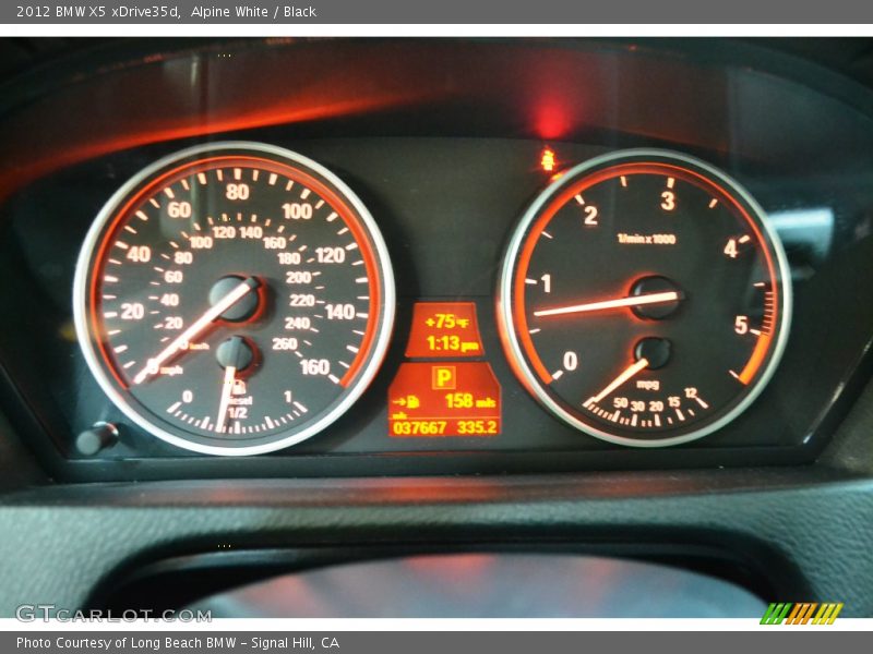 Alpine White / Black 2012 BMW X5 xDrive35d