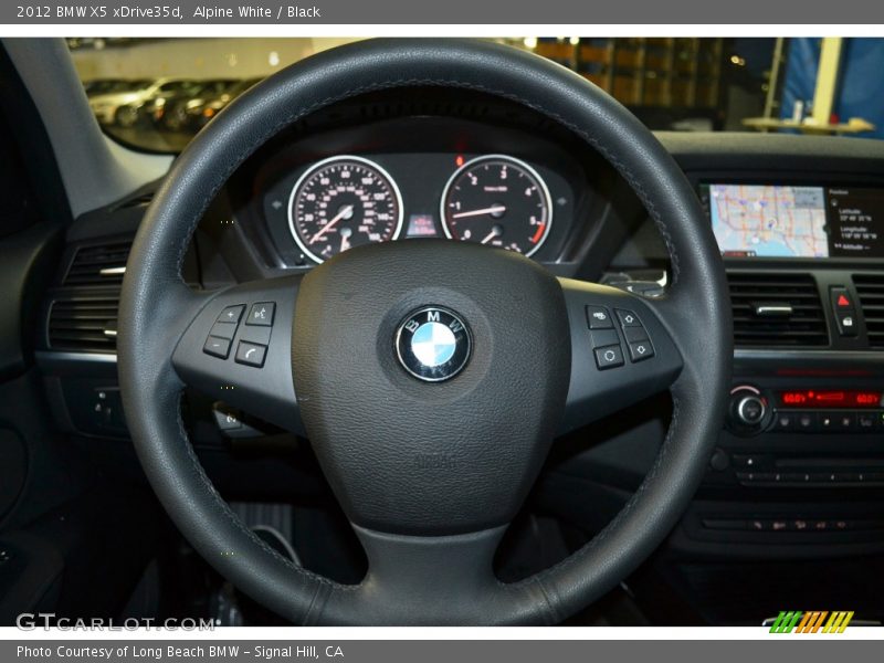 Alpine White / Black 2012 BMW X5 xDrive35d