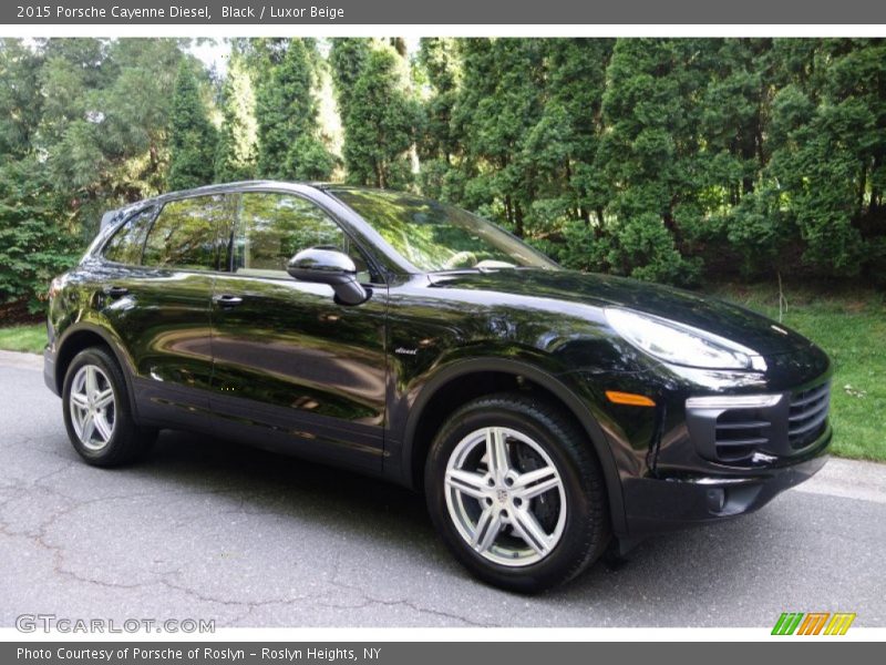 Black / Luxor Beige 2015 Porsche Cayenne Diesel