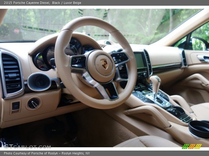 Black / Luxor Beige 2015 Porsche Cayenne Diesel
