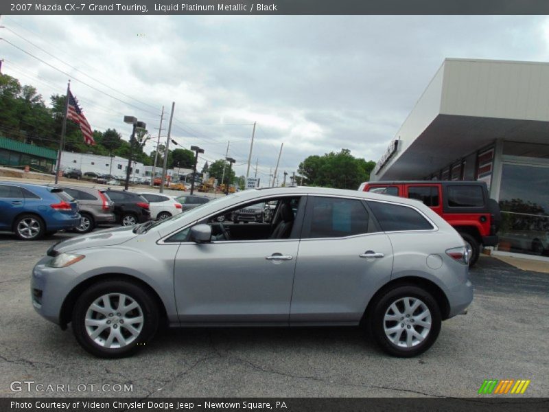 Liquid Platinum Metallic / Black 2007 Mazda CX-7 Grand Touring