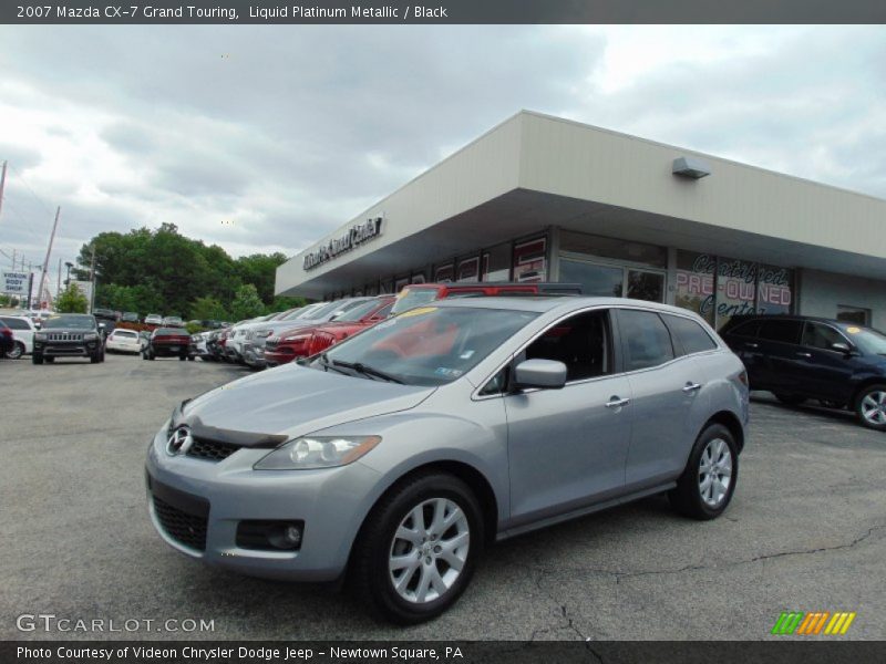 Liquid Platinum Metallic / Black 2007 Mazda CX-7 Grand Touring