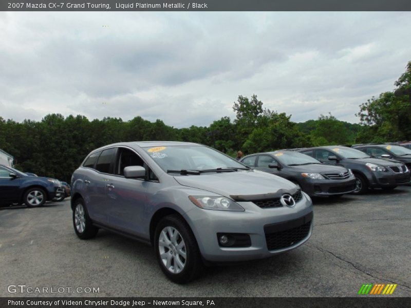 Liquid Platinum Metallic / Black 2007 Mazda CX-7 Grand Touring