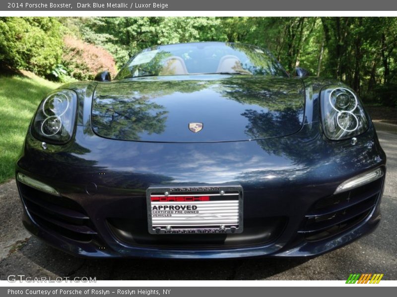 Dark Blue Metallic / Luxor Beige 2014 Porsche Boxster