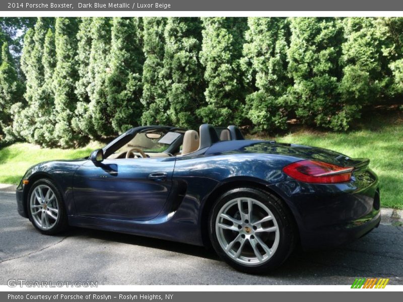 Dark Blue Metallic / Luxor Beige 2014 Porsche Boxster