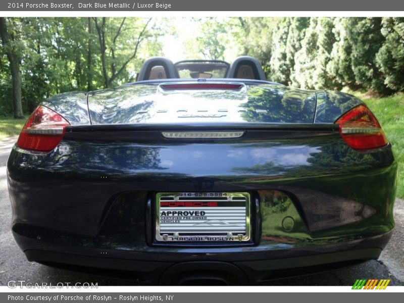 Dark Blue Metallic / Luxor Beige 2014 Porsche Boxster