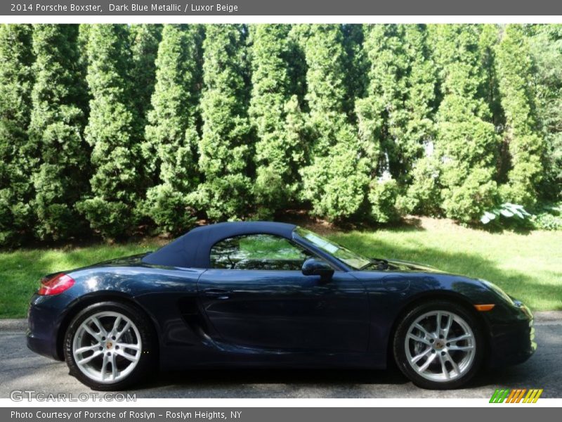 Dark Blue Metallic / Luxor Beige 2014 Porsche Boxster