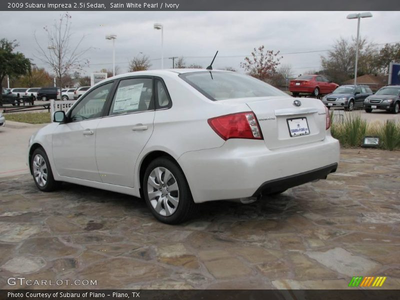 Satin White Pearl / Ivory 2009 Subaru Impreza 2.5i Sedan