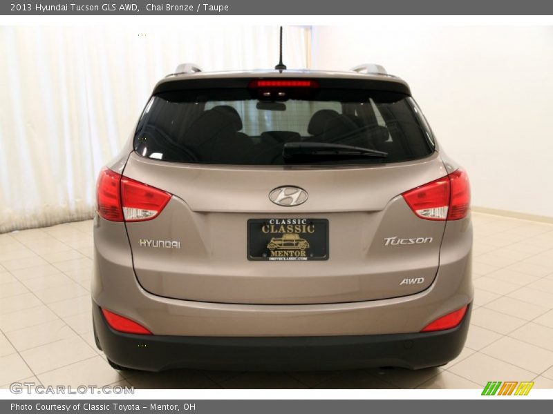 Chai Bronze / Taupe 2013 Hyundai Tucson GLS AWD