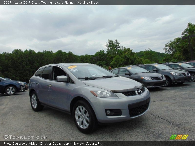 Liquid Platinum Metallic / Black 2007 Mazda CX-7 Grand Touring