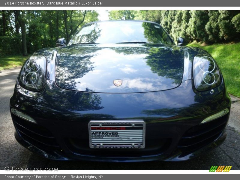 Dark Blue Metallic / Luxor Beige 2014 Porsche Boxster