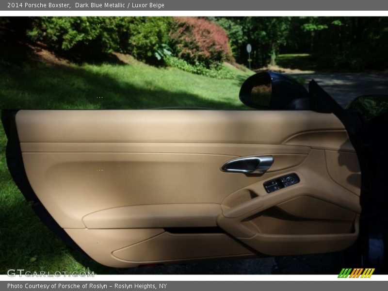 Dark Blue Metallic / Luxor Beige 2014 Porsche Boxster