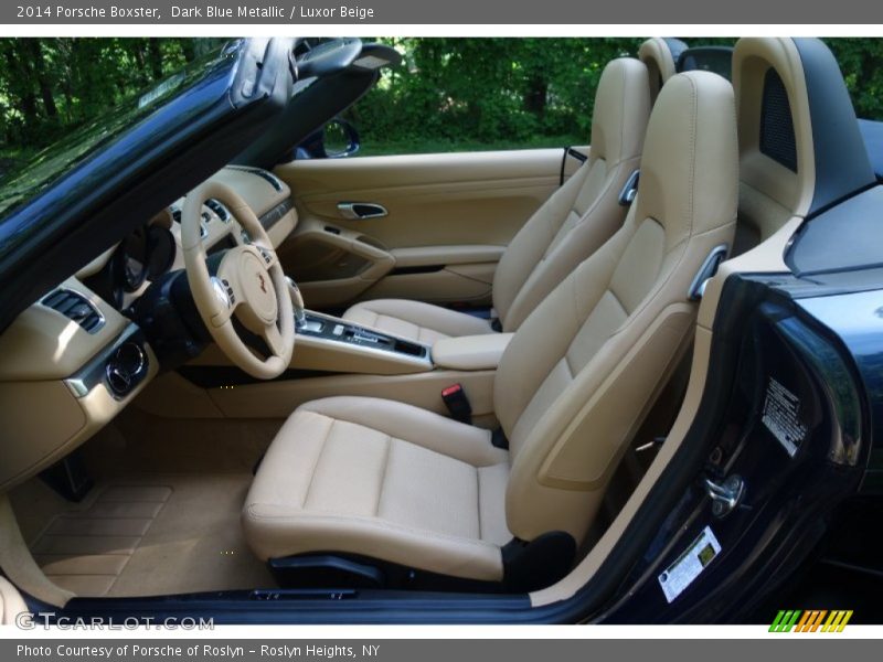 Dark Blue Metallic / Luxor Beige 2014 Porsche Boxster