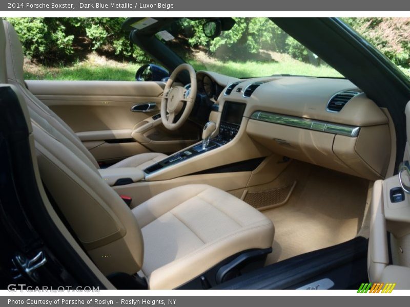 Dark Blue Metallic / Luxor Beige 2014 Porsche Boxster