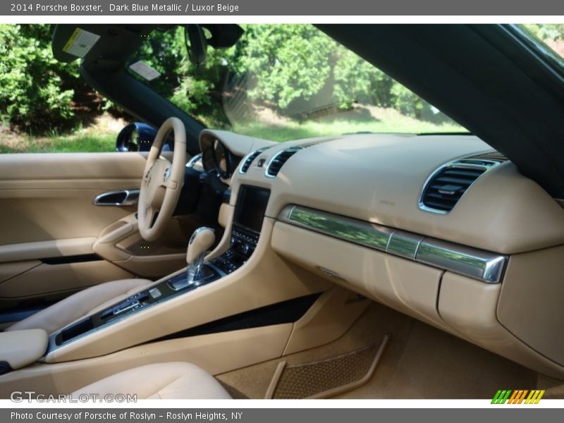 Dark Blue Metallic / Luxor Beige 2014 Porsche Boxster
