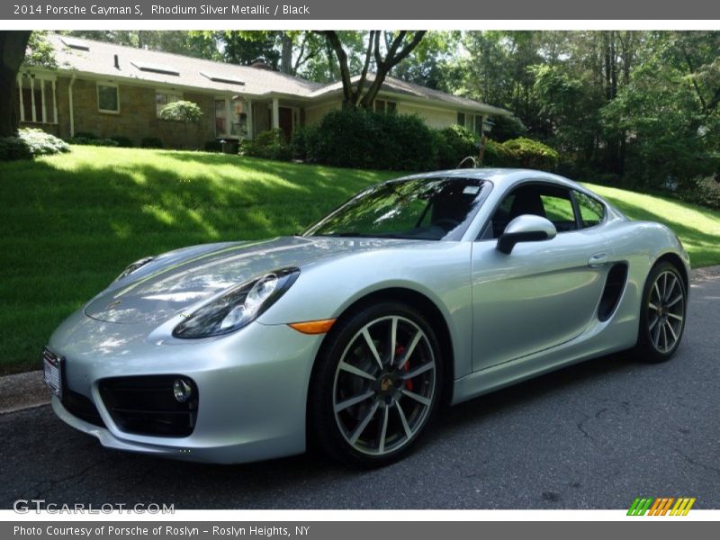 Rhodium Silver Metallic / Black 2014 Porsche Cayman S