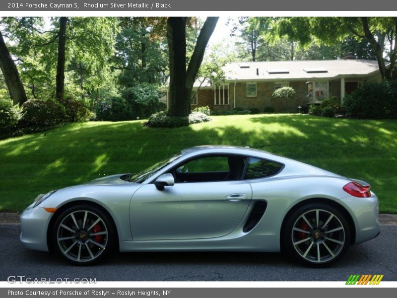 Rhodium Silver Metallic / Black 2014 Porsche Cayman S