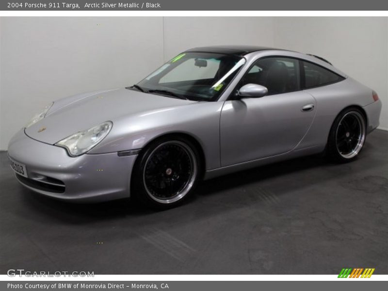 Arctic Silver Metallic / Black 2004 Porsche 911 Targa