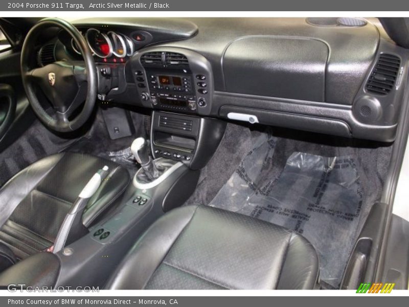 Arctic Silver Metallic / Black 2004 Porsche 911 Targa