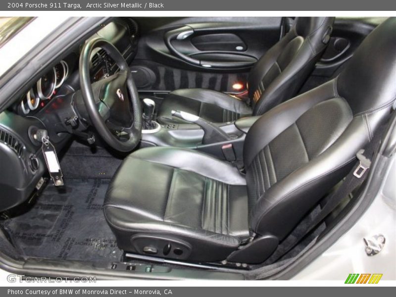 Arctic Silver Metallic / Black 2004 Porsche 911 Targa