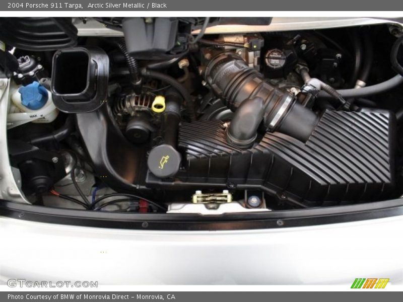Arctic Silver Metallic / Black 2004 Porsche 911 Targa