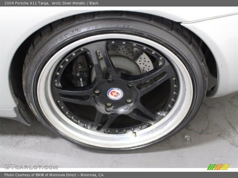Arctic Silver Metallic / Black 2004 Porsche 911 Targa
