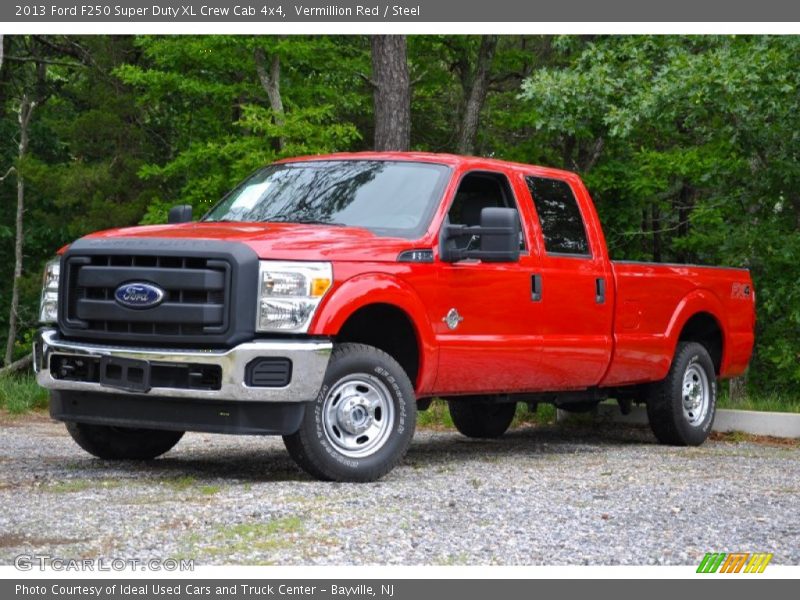 Vermillion Red / Steel 2013 Ford F250 Super Duty XL Crew Cab 4x4