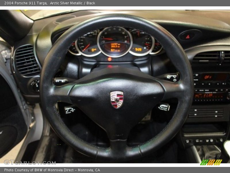 Arctic Silver Metallic / Black 2004 Porsche 911 Targa