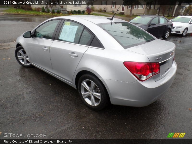 Silver Ice Metallic / Jet Black/Brick 2014 Chevrolet Cruze LT