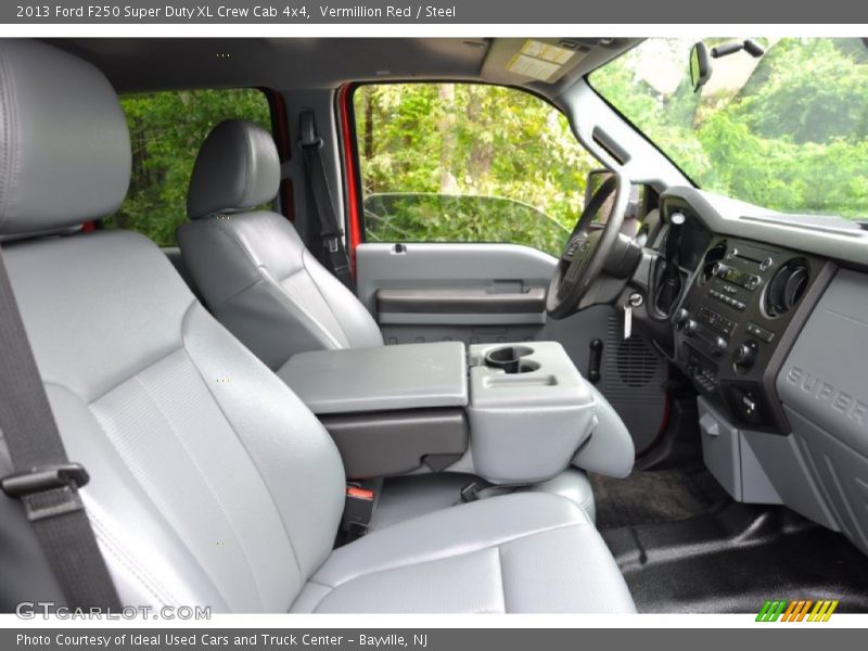 Vermillion Red / Steel 2013 Ford F250 Super Duty XL Crew Cab 4x4