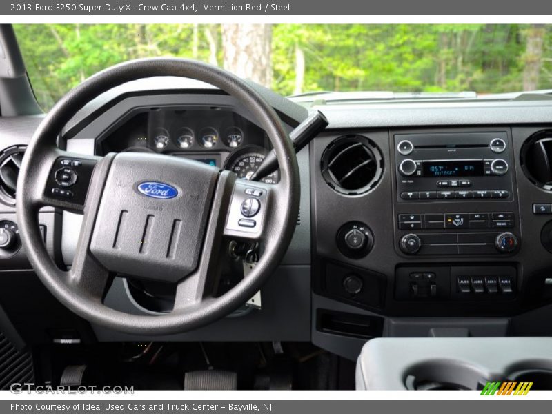 Vermillion Red / Steel 2013 Ford F250 Super Duty XL Crew Cab 4x4
