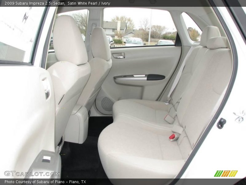 Satin White Pearl / Ivory 2009 Subaru Impreza 2.5i Sedan