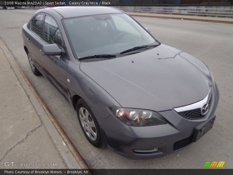 Galaxy Gray Mica / Black 2008 Mazda MAZDA3 i Sport Sedan