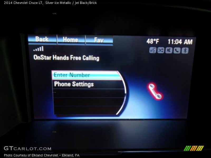 Silver Ice Metallic / Jet Black/Brick 2014 Chevrolet Cruze LT