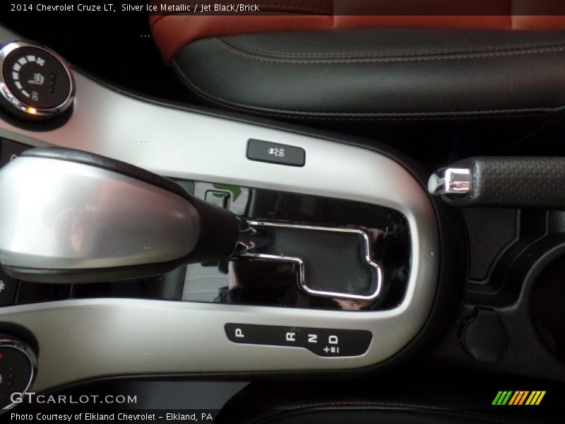 Silver Ice Metallic / Jet Black/Brick 2014 Chevrolet Cruze LT