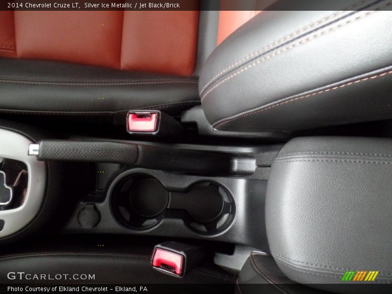 Silver Ice Metallic / Jet Black/Brick 2014 Chevrolet Cruze LT