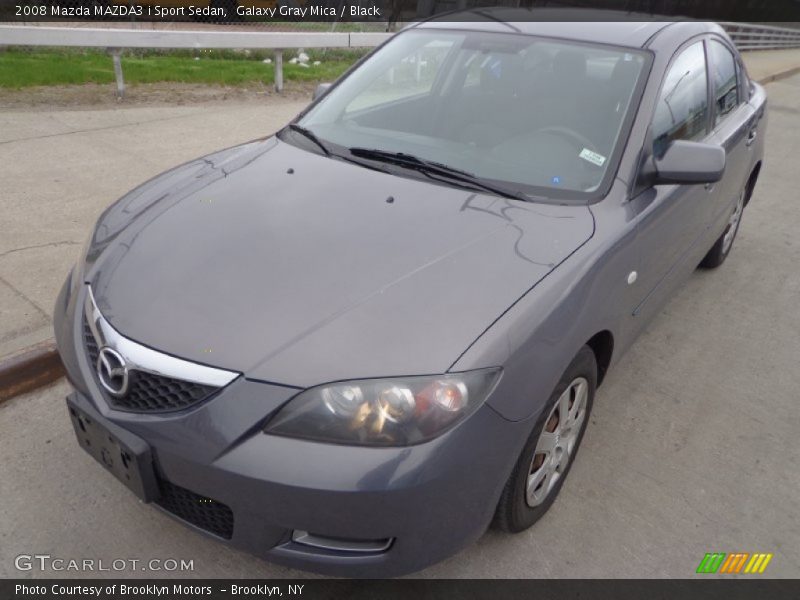 Galaxy Gray Mica / Black 2008 Mazda MAZDA3 i Sport Sedan
