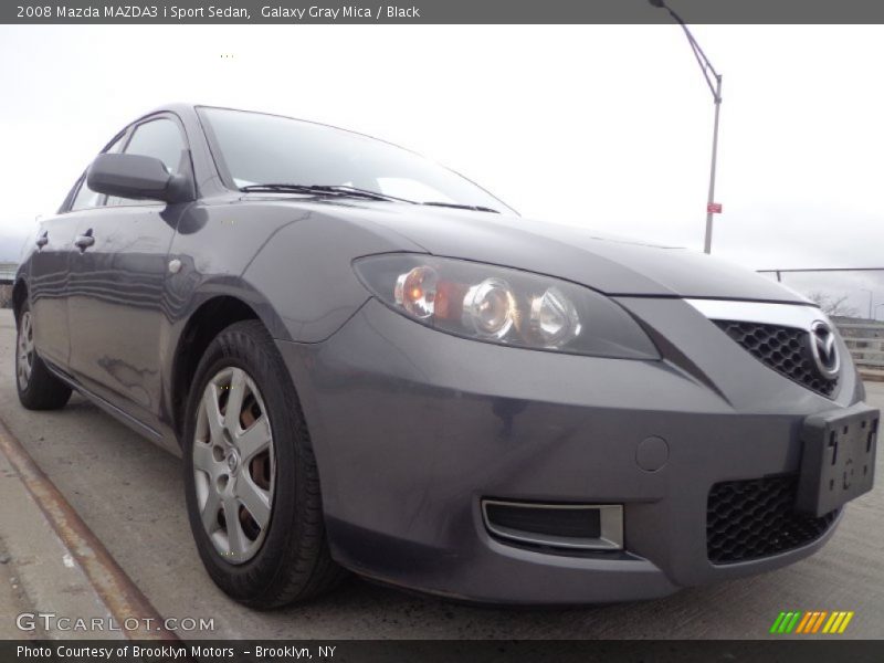Galaxy Gray Mica / Black 2008 Mazda MAZDA3 i Sport Sedan