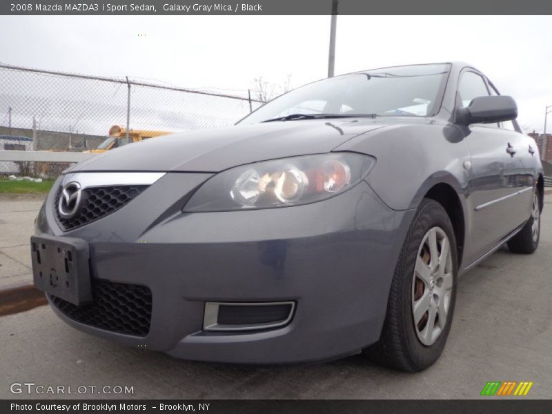 Galaxy Gray Mica / Black 2008 Mazda MAZDA3 i Sport Sedan