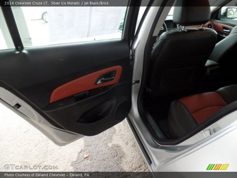 Silver Ice Metallic / Jet Black/Brick 2014 Chevrolet Cruze LT