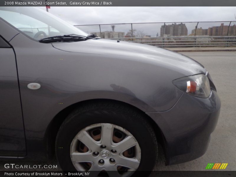 Galaxy Gray Mica / Black 2008 Mazda MAZDA3 i Sport Sedan