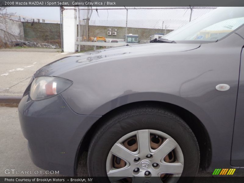 Galaxy Gray Mica / Black 2008 Mazda MAZDA3 i Sport Sedan