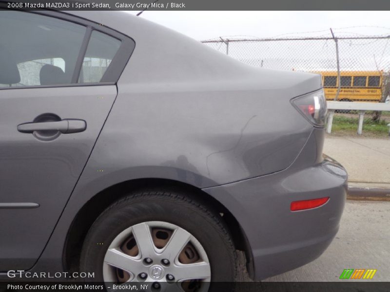 Galaxy Gray Mica / Black 2008 Mazda MAZDA3 i Sport Sedan