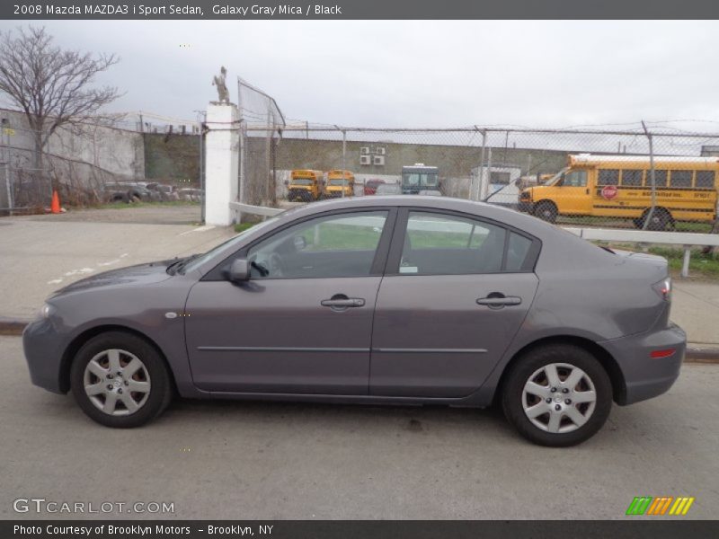 Galaxy Gray Mica / Black 2008 Mazda MAZDA3 i Sport Sedan